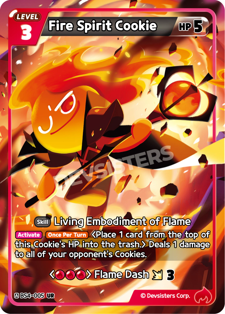 Fire Spirit Cookie #BS4-005