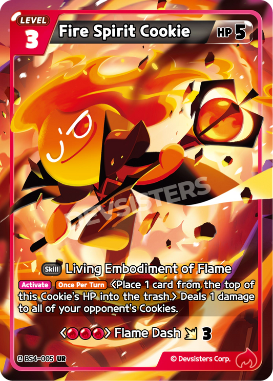 Fire Spirit Cookie #BS4-005