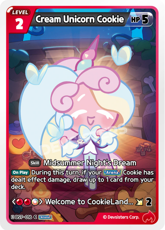 Cream Unicorn Cookie #BS7-016