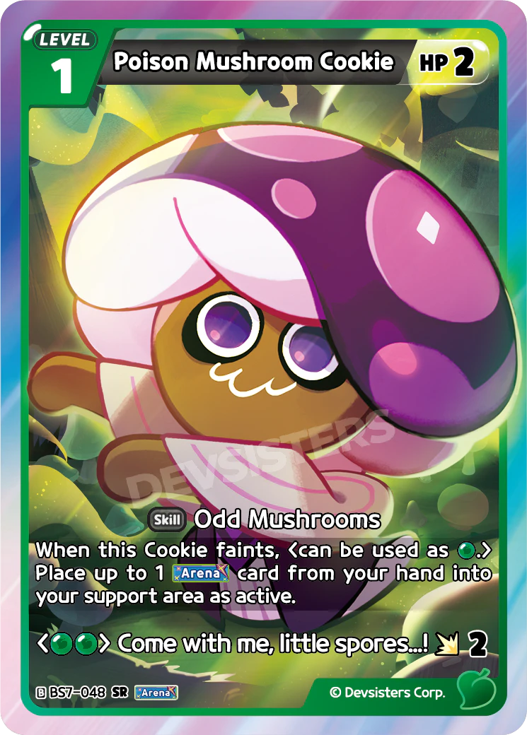 Poison Mushroom Cookie #BS7-048