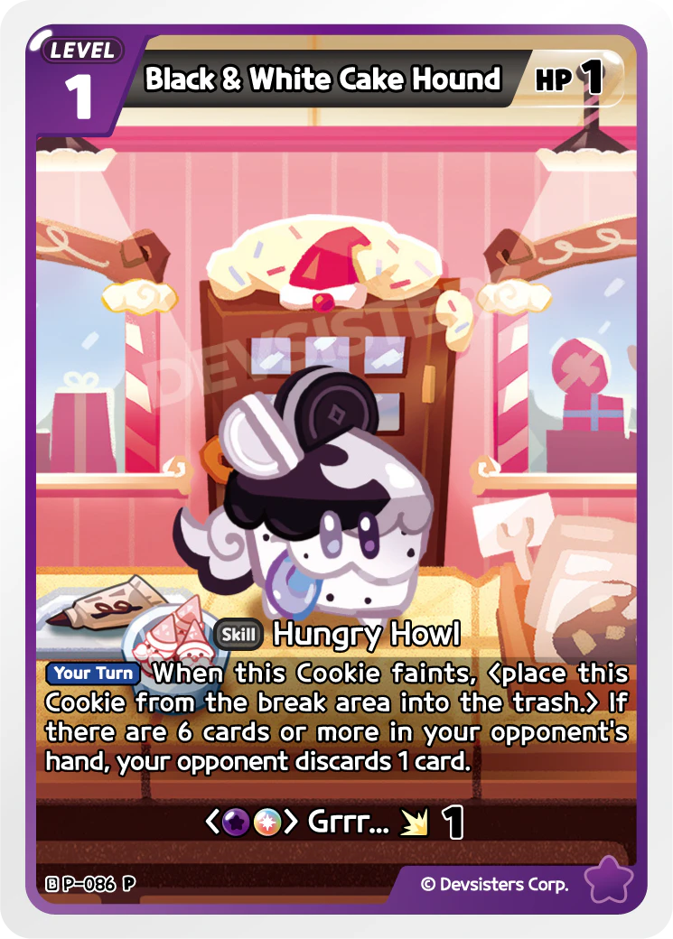 Black & White Cake Hound #P-086