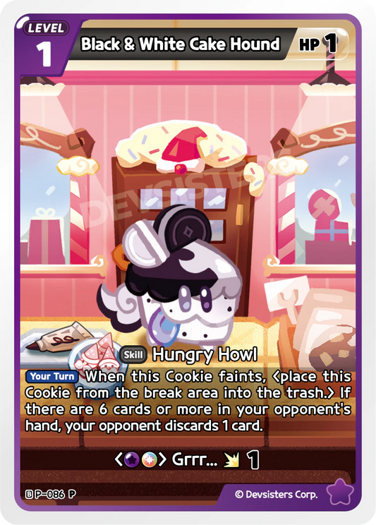 Black & White Cake Hound #P-086