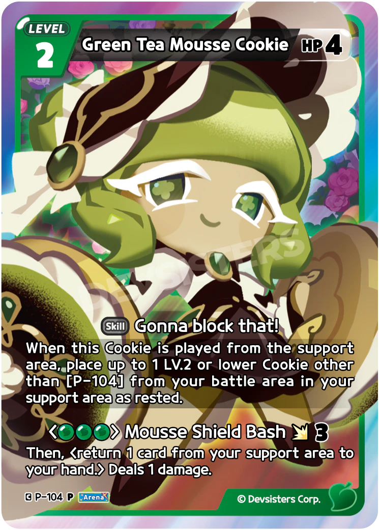 Green Tea Mousse Cookie #P-104@1