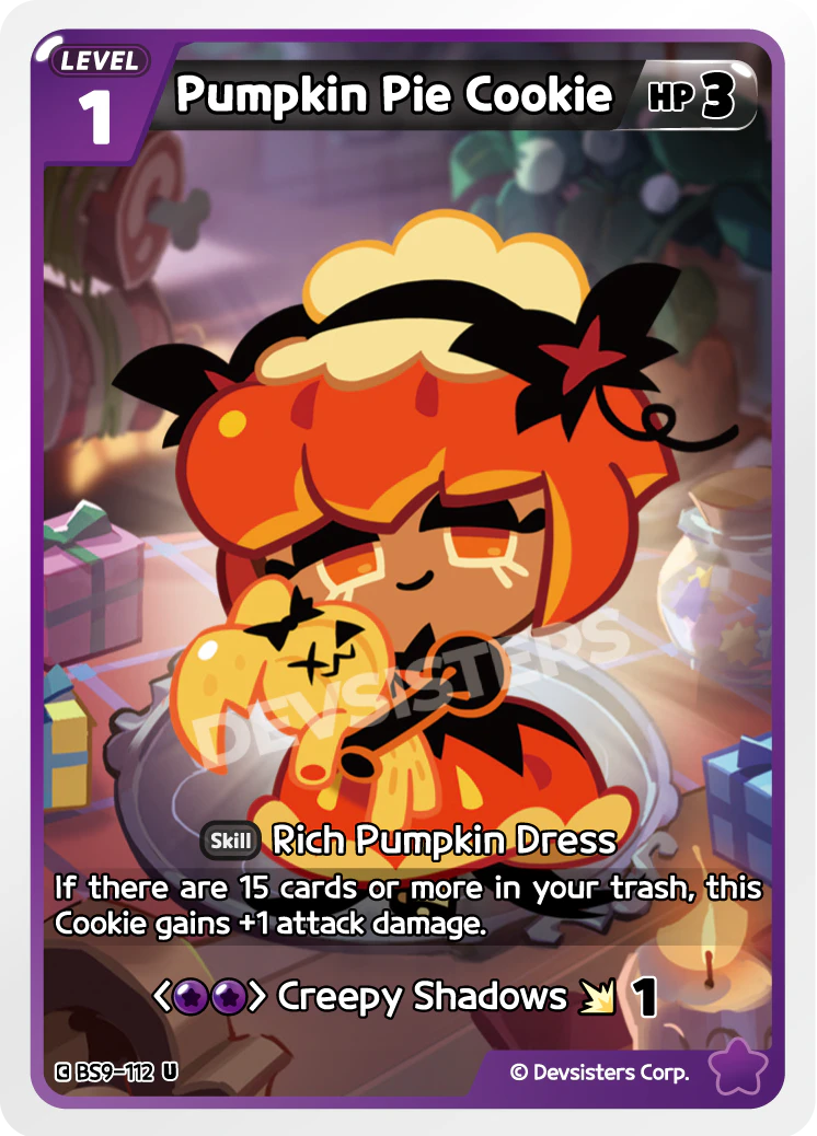 Pumpkin Pie Cookie #BS9-112