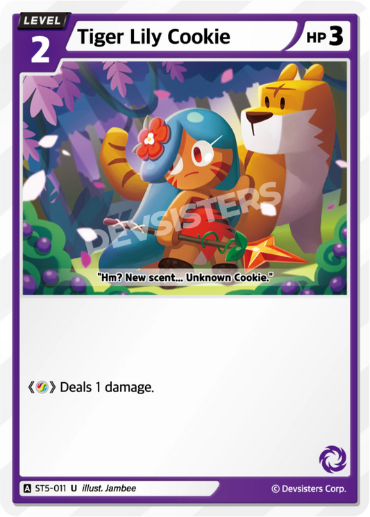 Tiger Lily Cookie #ST5-011