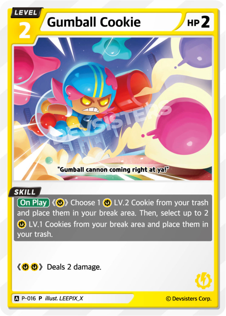 Gumball Cookie #P-016