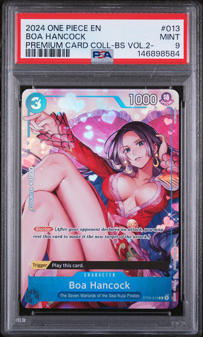 PSA MINT 9 Boa Hancock 013 PREMIUM CARD COLL-BS VOL.2- English  One Piece 2024