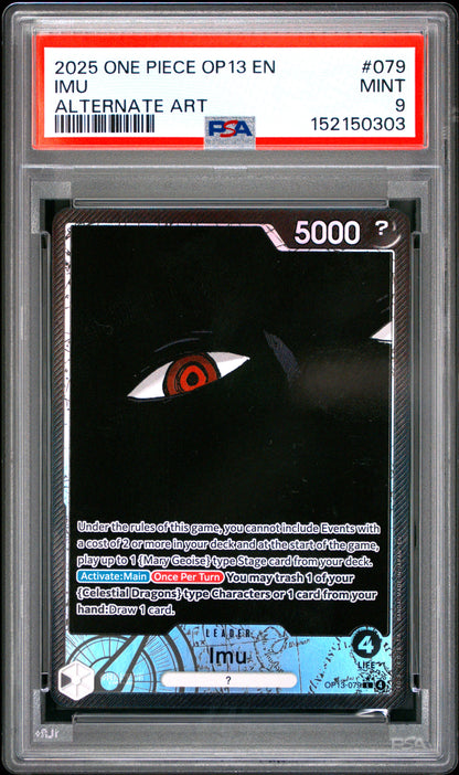 PSA MINT 9 Imu 079 ALTERNATE ART English Carrying On His Will One Piece 2025