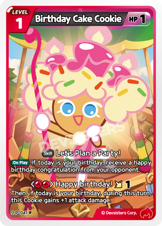 Birthday Cake Cookie #P-041